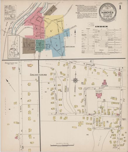 Hanover Sanborn, September 1922, sheet 1