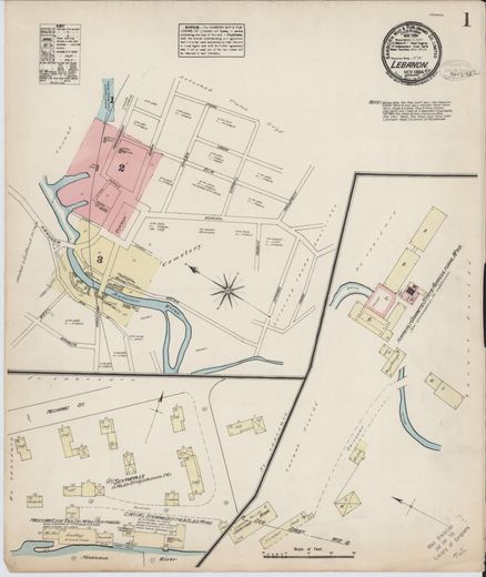 Lebanon Sanborn, November 1884, sheet 1
