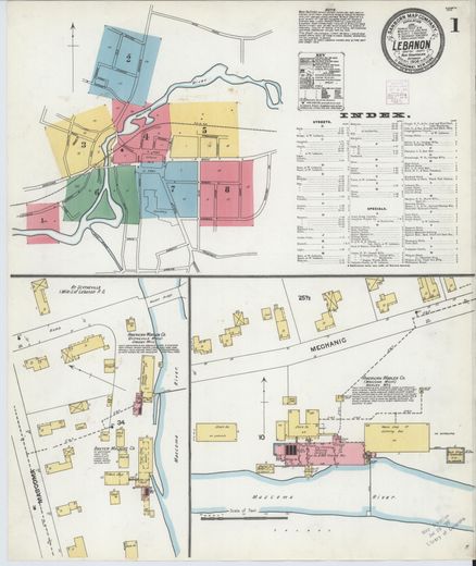 Lebanon Sanborn, October 1904, sheet 1